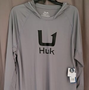 Huk Men's Long Sleeve Shirt in Gray